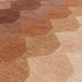 Asiatic hive teal rust Brown, Cream Living Room Natural Fibre Rug.