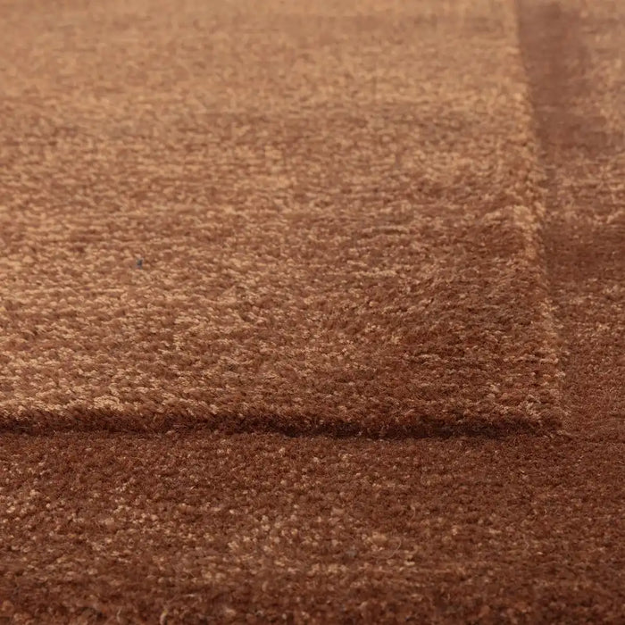 Asiatic rise rust Orange Living Room Wool Rug.