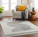 Surya pss sadie 2363 grey Cream Living Room  Rug.
