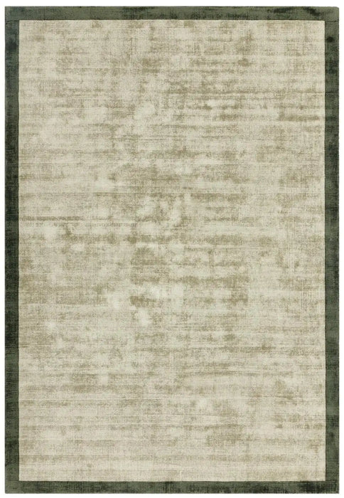 Asiatic blade border sage olive 05 Green Living Room  Rug.
