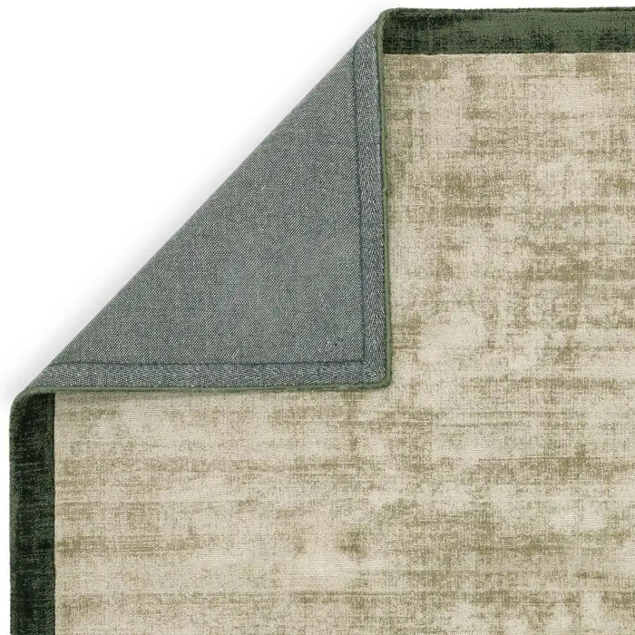 Asiatic blade border sage olive 05 Green Living Room  Rug.