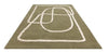 Asiatic infinity sage Green Living Room Wool Rug.