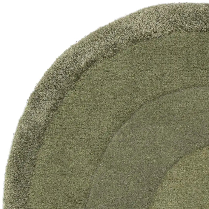 Asiatic halo sage Green Living Room Wool Rug.