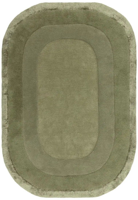 Asiatic halo sage Green Living Room Wool Rug.