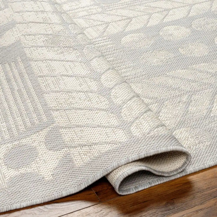 Surya rvl sally 2378 grey Grey Living Room Flat Weave Rug.