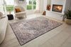 Hanse Home terrain sand cream blue Blue, Cream Living Room Moroccan Rug.