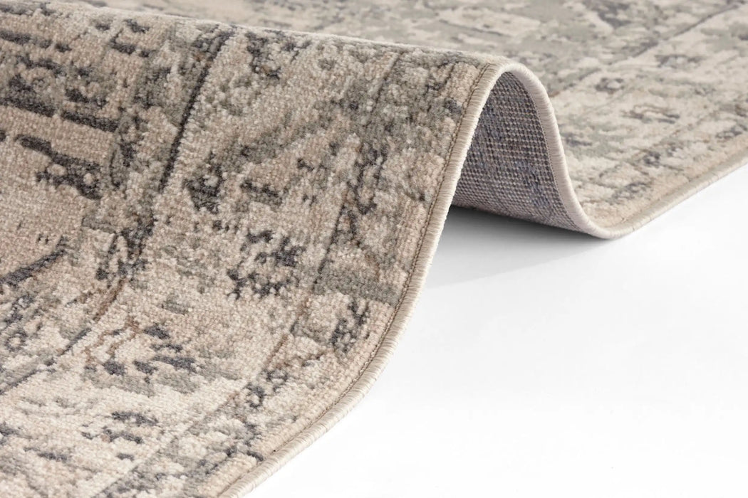 Hanse Home terrain sand cream grey Grey, Cream Living Room Moroccan Rug.