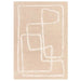 Asiatic infinity sand Beige Living Room Wool Rug.