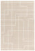 Asiatic ada sand Beige Living Room Wool Rug.