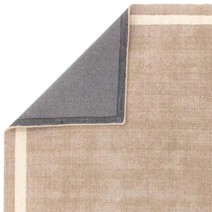 Asiatic albi sand Beige Living Room Wool Rug.