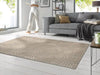 Wash + Dry decor sand twist Beige Living Room Washable Rug.