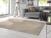 Wash + Dry decor sand twist Beige Living Room Washable Rug.