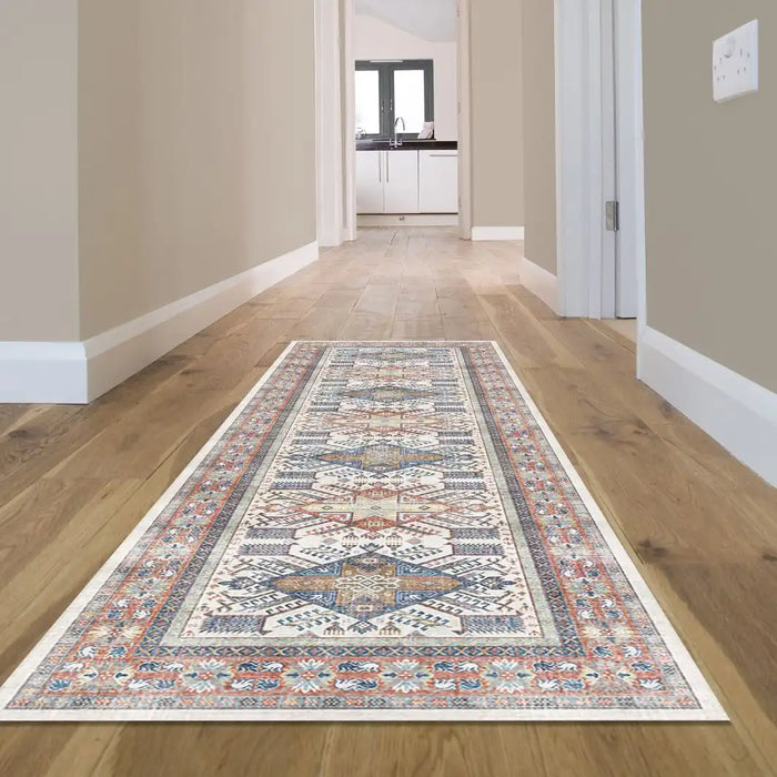 Likewise Matting persian classic sara Multicoloured, Red Living Room Moroccan Rug.