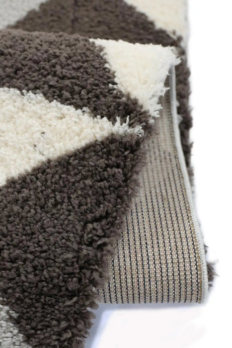 Homemaker snug melrose scandi grey Grey Living Room Geometric Rug.