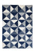 Homemaker snug melrose scandi navy Blue, Navy Living Room Geometric Rug.