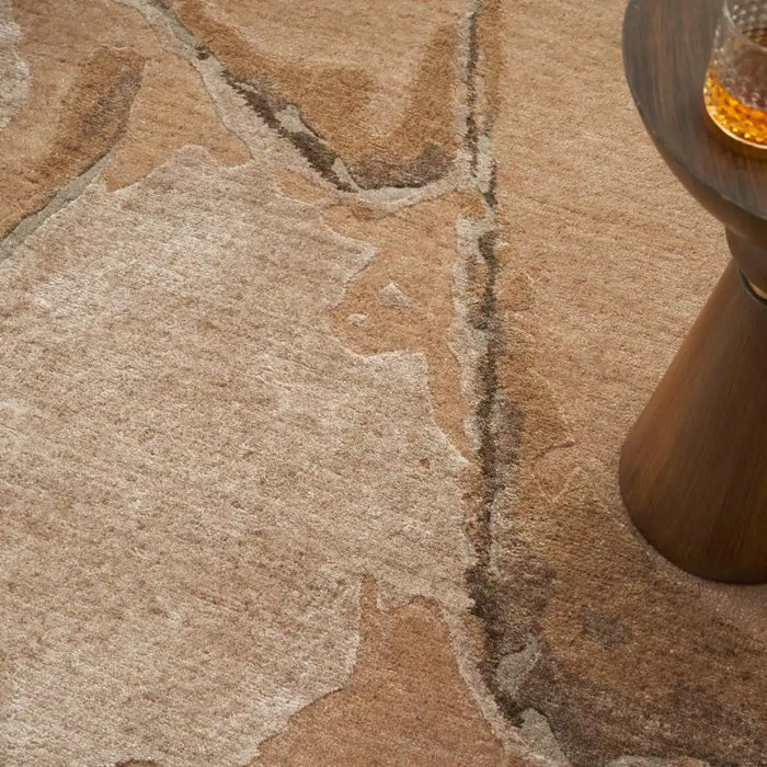 Nourison silk shadows sha24 beige silver Beige Living Room  Rug.