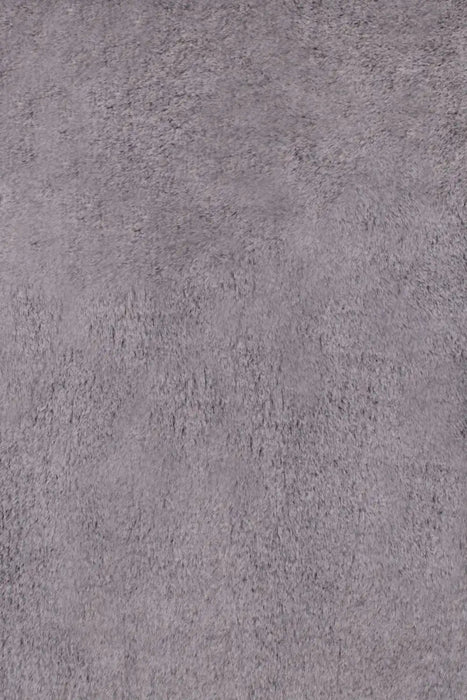 HMC tipped luxe fur shadow grey Grey Living Room Shaggy Rug.