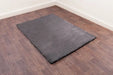 HMC tipped luxe fur shadow grey Grey Living Room Shaggy Rug.