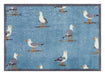 Turtle Mat sanderson home shore birds blue Blue Outdoor  Washable Rug.
