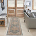 Nourison sahar shr06 ivory blue Blue, Ivory Living Room Moroccan Rug.