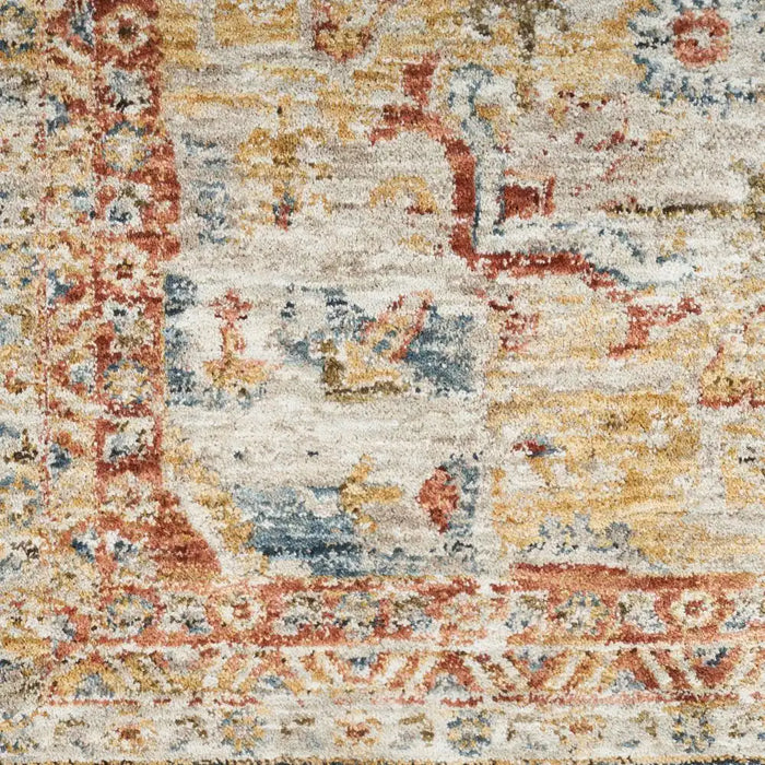 Nourison sahar shr06 ivory blue Blue, Ivory Living Room Moroccan Rug.