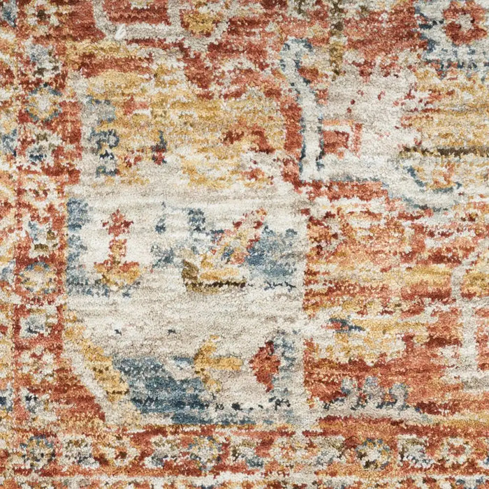 Nourison sahar shr06 ivory multi Ivory, Multicoloured Living Room Moroccan Rug.