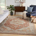 Nourison sahar shr06 ivory multi Ivory, Multicoloured Living Room Moroccan Rug.