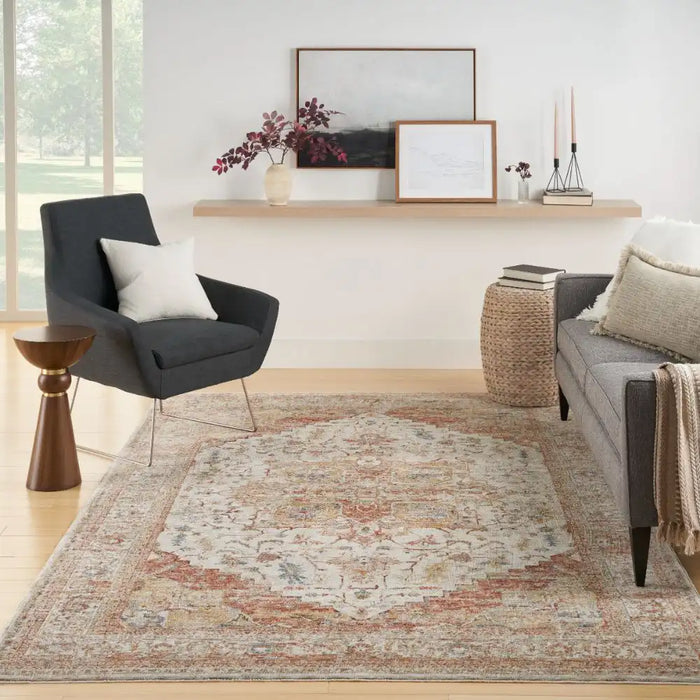 Rust And Ivory Check Rug Sahar SHR06 Ivory Rust Rugs - Buy SHR06 Ivory Rust Rugs Online from ...