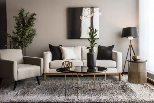 Asiatic elodie silver grey Grey Living Room  Rug.
