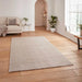 Think Rugs kara washable silver Grey Living Room Shaggy Rug.