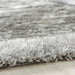 Origins shimmer border silver Grey Living Room Shaggy Rug.
