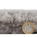 Think Rugs super teddy sheepskin silver Grey Living Room Shaggy Rug.