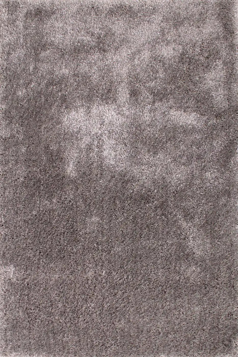 HMC whisper hmc silver Grey Living Room Shaggy Rug.