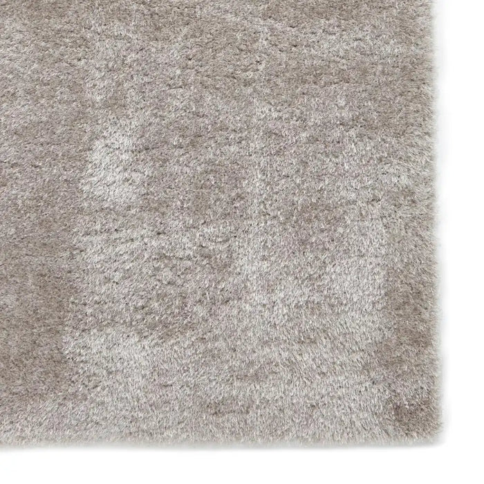 Think Rugs lux shaggy silver Grey Living Room Shaggy Rug.