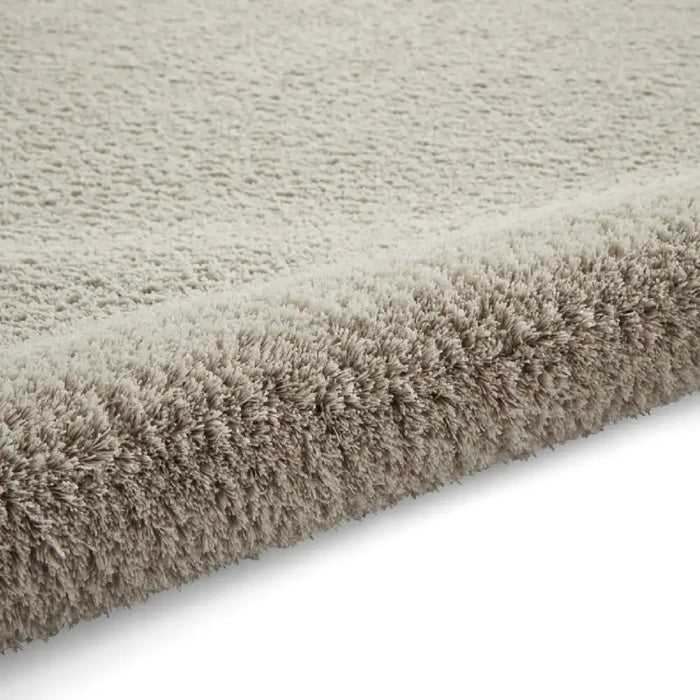 Think Rugs kara washable silver Grey Living Room Shaggy Rug.