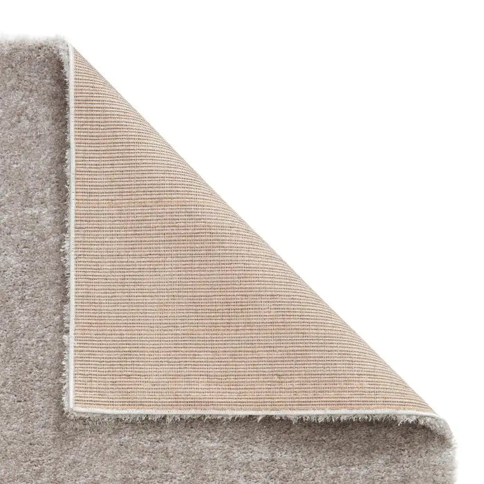 Think Rugs lux shaggy silver Grey Living Room Shaggy Rug.