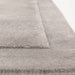 Asiatic rise silver Grey Living Room Wool Rug.