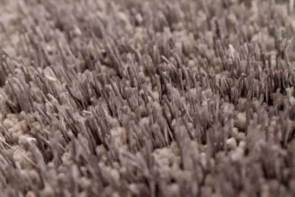 HMC whisper hmc silver Grey Living Room Shaggy Rug.