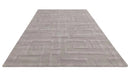 Asiatic maze asiatic silver Grey Living Room Wool Rug.