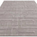 Asiatic maze asiatic silver Grey Living Room Wool Rug.