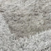 Origins shimmer border silver Grey Living Room Shaggy Rug.
