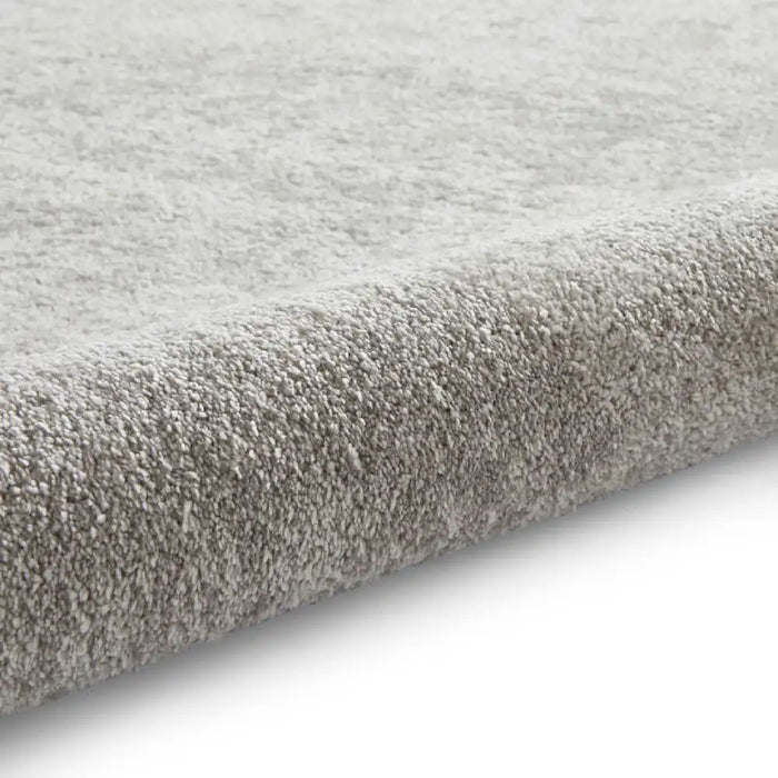 Think Rugs cove silver Grey Living Room Shaggy Rug.