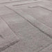 Asiatic maze asiatic silver Grey Living Room Wool Rug.