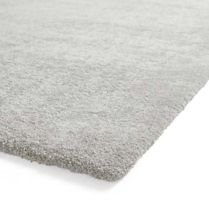 Think Rugs cove silver Grey Living Room Shaggy Rug.