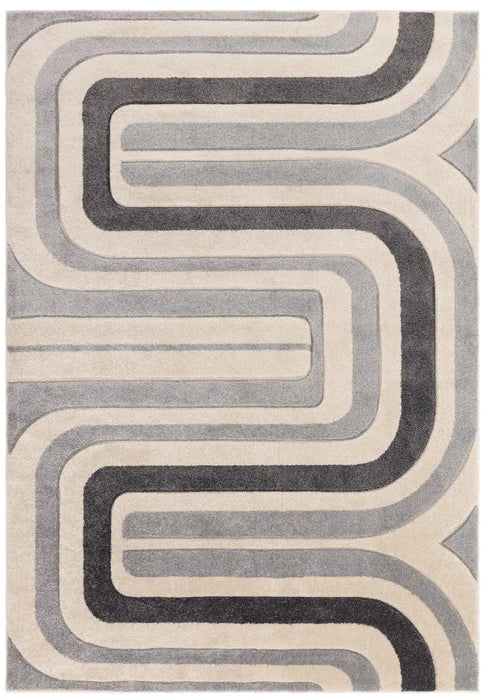Asiatic sketch sk17 contour grey Grey Living Room  Rug.