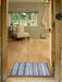 Turtle Mat turtle designs slate stripe Grey Kitchen  Washable Rug.