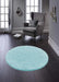 My Mats buddy soft blue Blue Living Room Shaggy Rug.