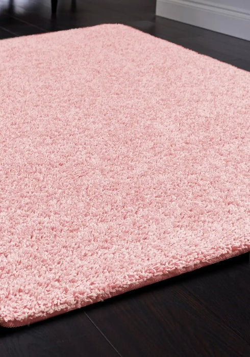 My Mats buddy soft pink Pink Living Room Shaggy Rug.
