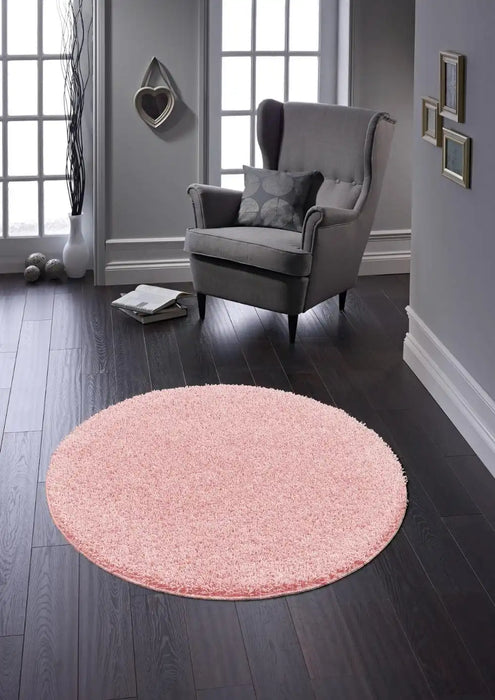 My Mats buddy soft pink Pink Living Room Shaggy Rug.