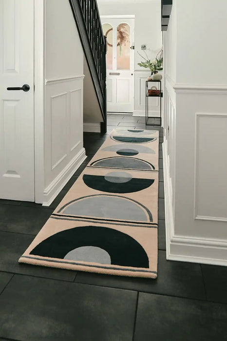 Woven Edge woven edge runners solar beige Beige Living Room Wool Rug.